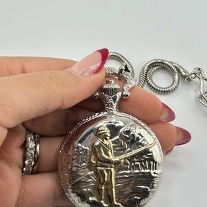 Silver and Gold Pocket Watch